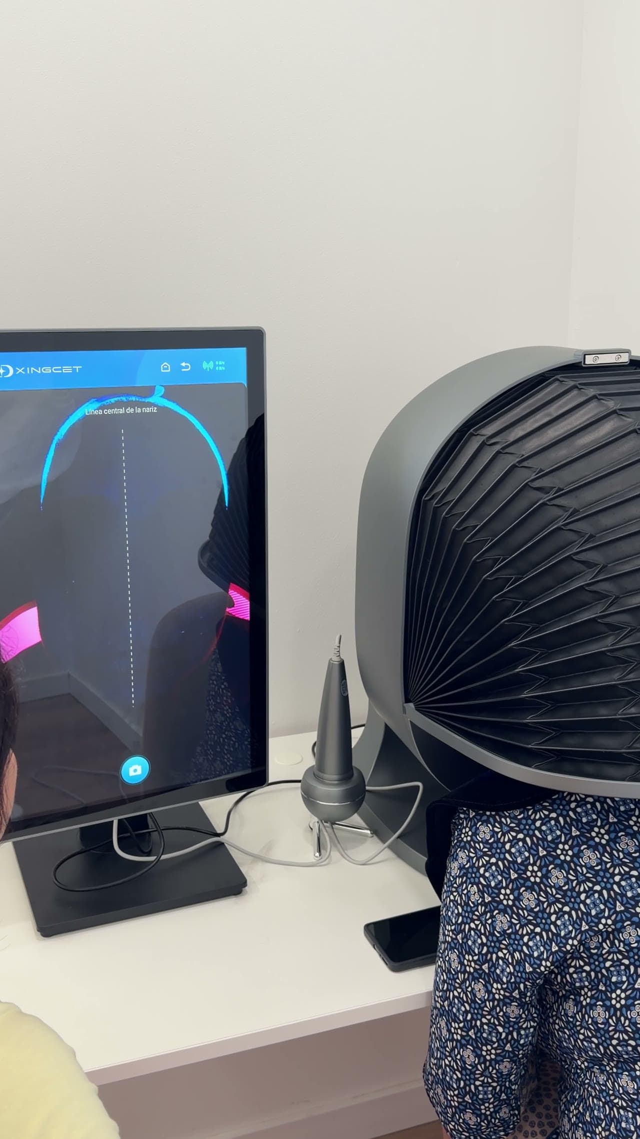 AI facial diagnosis machine at Cambria Clinic